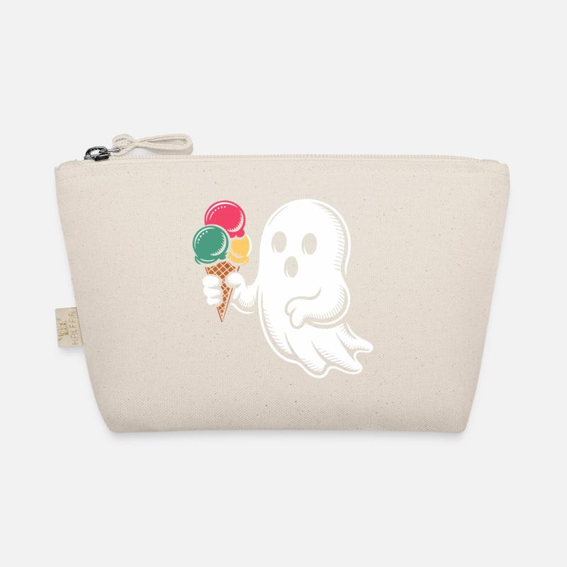 Geist mit Eiscreme Popart Bio-Täschchen