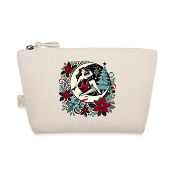 Moonlit Pinup Christmas Wreath - Organic Pouch - nature - Front