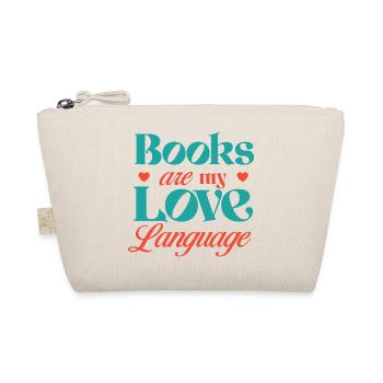Books are my Love Language - Organic Pouch - nature - Front