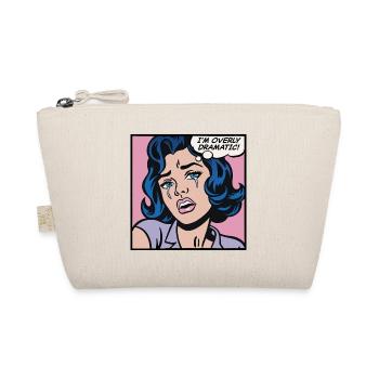 Je suis trop dramatique, fille pop art - Trousse biologique - nature - Devant