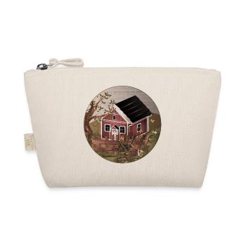 Kleines rotes Haus im Garten im Ölgemälde Stil - Bio-Täschchen - Natur - Vorne