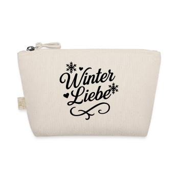 Winter Liebe Spruch - Bio-Täschchen - Natur - Vorne