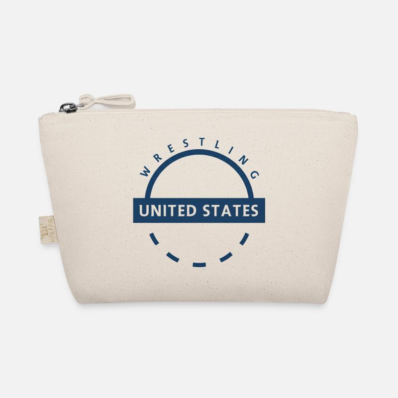 Wrestling USA Emblem - Bio-Täschchen - Natur