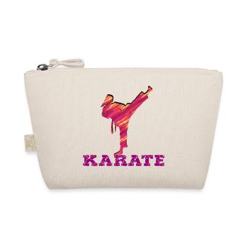 Karate Silhouette Color Explosion - Organic Pouch - nature - Front