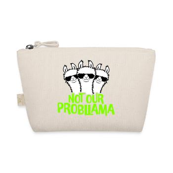 Not our Problama 3 Lamas Freunde Team Sonnenbrille - Bio-Täschchen - Natur - Vorne
