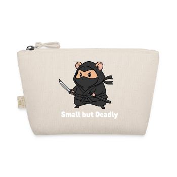 Little Ninja with Sword - Organic Pouch - nature - Front