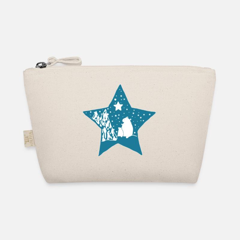 Eisbaer_im_Stern Organic Pouch
