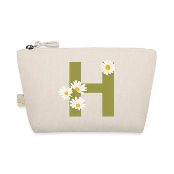 Buchstabe h grüne Gänseblümchen - Bio-Täschchen - Natur - Vorne