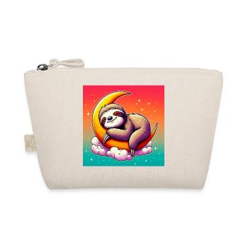 Sloth sleeps on the Moon - Organic Pouch - nature - Front