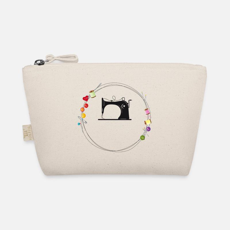 Vintage Sewing Machine – Creative Needlework Design Organic Pouch