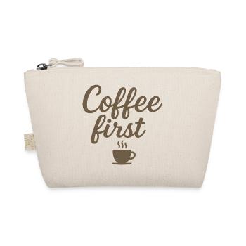 Coffee first - Organic Pouch - nature - Front