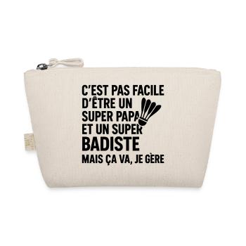 Badminton – Super Papa Badiste - Trousse biologique - nature - Devant