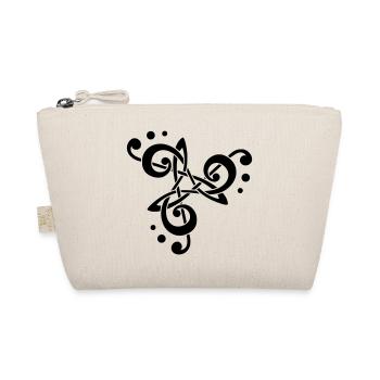 Musikalische Note in Triskelion - Bio-Täschchen - Natur - Vorne