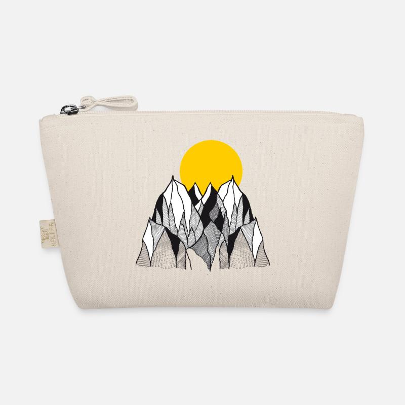 Golden Sun over Mountain Peaks - Bio-Täschchen - Natur