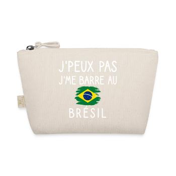 I Can't I'm Leaving in Brazil Humor Travel - Organic Pouch - nature - Front