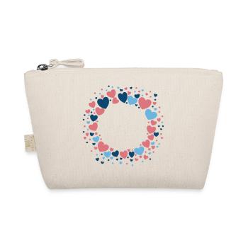 Couronne de cœur Couronne de cœur Bleu Rose - Trousse biologique - nature - Devant