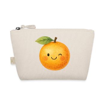 Kawaii Orange Frucht Kinder Baby Motiv süß Obst - Bio-Täschchen - Natur - Vorne