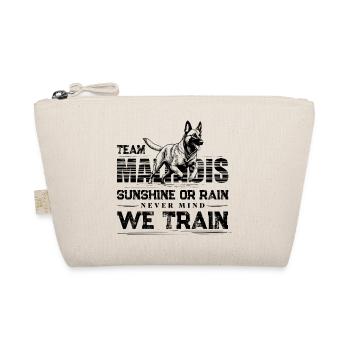 Belgian Malinois Dog Training Design - Organic Pouch - nature - Front