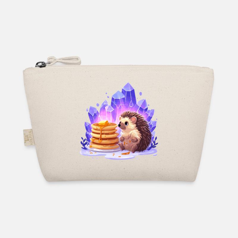 Hedgehog with pancakes and crystals Organic Pouch