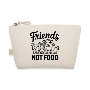 Friends not Food - Cool Veganism Logo - Organic Pouch - nature - Front