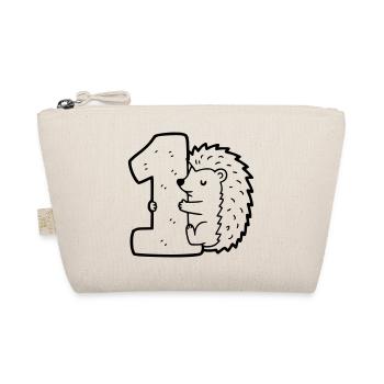Hérisson mignon avec illustration de dessin animé numéro 1 - Trousse biologique - nature - Devant