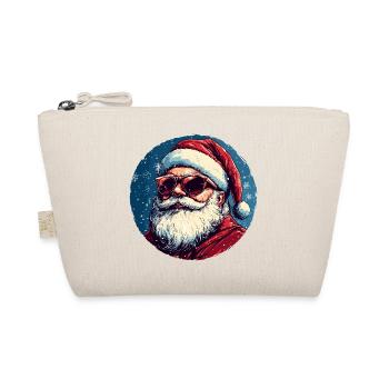 Santa Claus with sunglasses - Organic Pouch - nature - Front