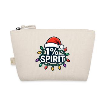1 Prozent Geist Lustiges Weihnachten Subtil Bah Hu - Bio-Täschchen - Natur - Vorne