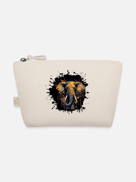 Elephant Splash - Organic Pouch - nature - Front