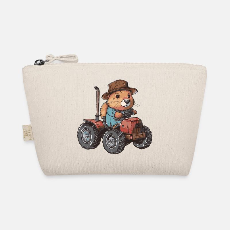 Biber Traktor Farmer Bio-Täschchen