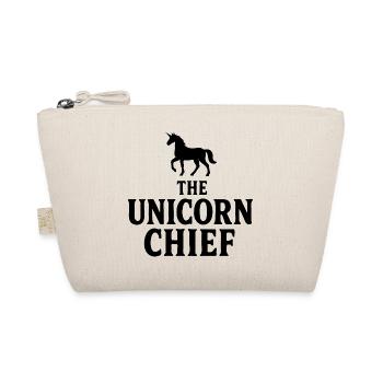 Logo minimaliste masculin de chef de la mafia licorne - Trousse biologique - nature - Devant