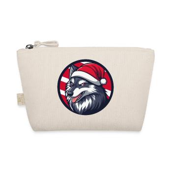Loup d’hiver avec le Père Noël Hat - Trousse biologique - nature - Devant