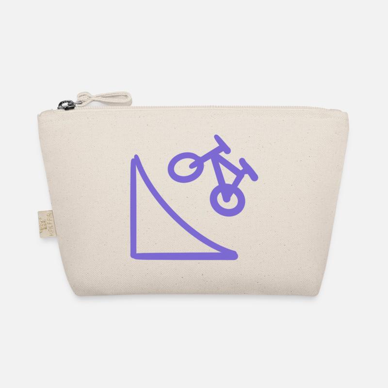 Fahrradrampen-Stunt Neon Lila - Bio-Täschchen - Natur
