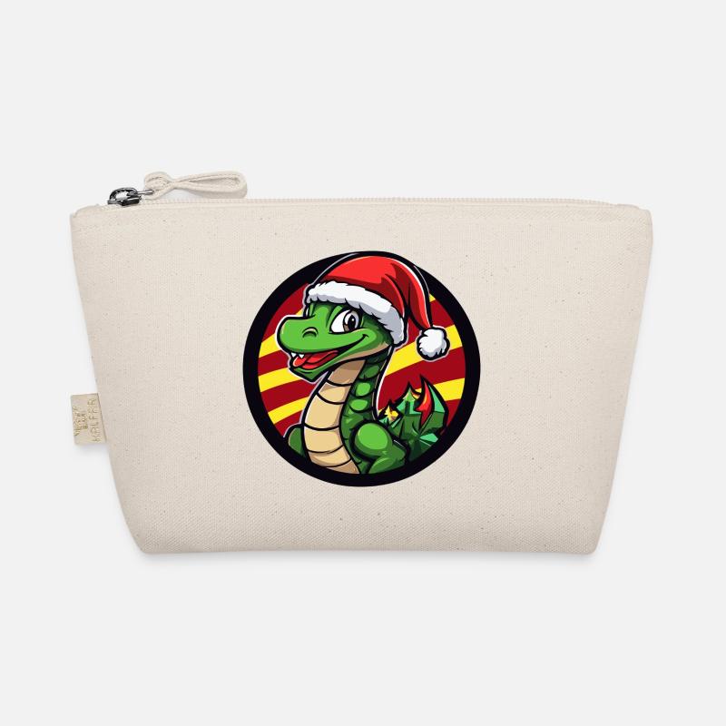 Dino Santa dans le cercle de Noël Trousse biologique