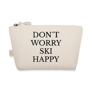 Ski Happy Vibes - Organic Pouch - nature - Front