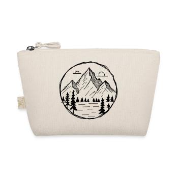 Mountains Outdoor Motif as Drawing - Organic Pouch - nature - Front