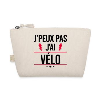 J’peux pas j’ai vélo Humour Vélo - Trousse biologique - nature - Devant