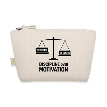 Disziplin über Motivation - Bio-Täschchen - Natur - Vorne