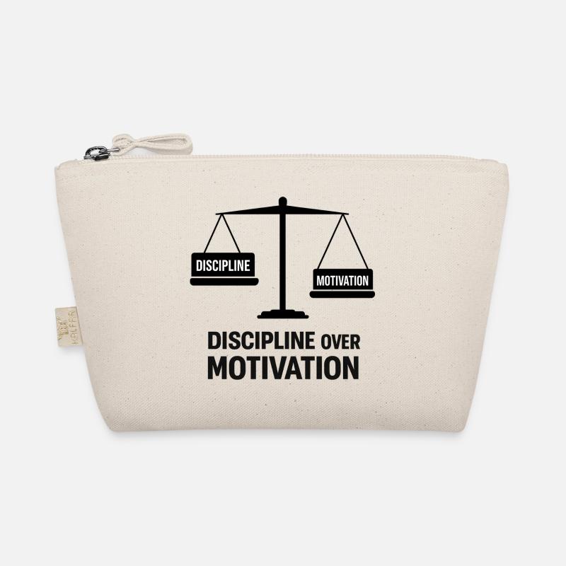 Disziplin über Motivation - Bio-Täschchen - Natur