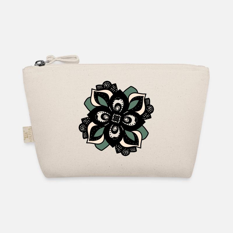Mandala Fleur Pêche Verte Trousse biologique