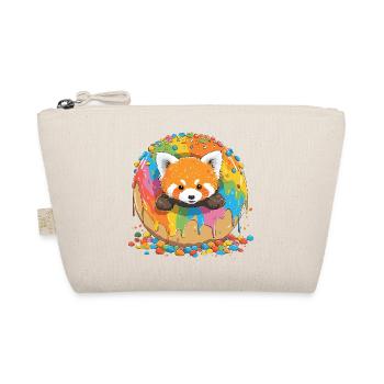 Rainbow Donut Fox - Organic Pouch - nature - Front