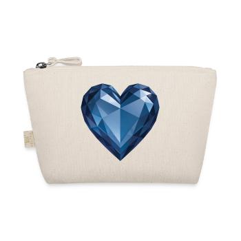 SAPHIR HEART - peace & love - Organic Pouch - nature - Front