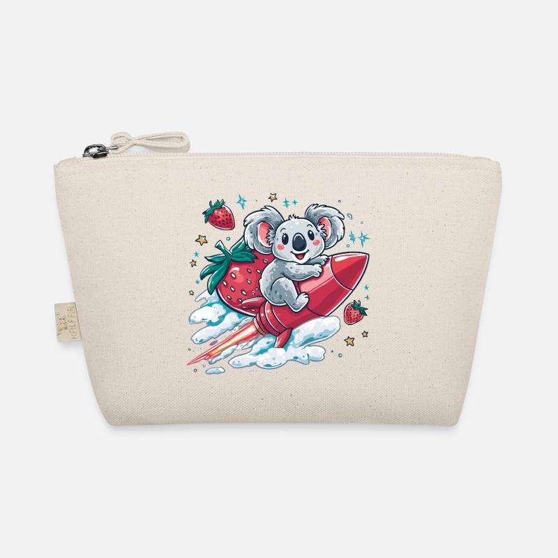 Raketenkoala mit Erdbeeren Bio-Täschchen