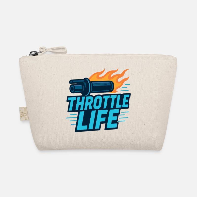Throttle Life - Motorcycle - Biker Organic Pouch