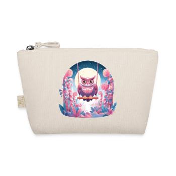 Nocturnal owl swing in the enchanted forest - Organic Pouch - nature - Front