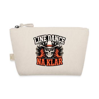 Line Dance Skull Cowboy NA KLAR - Organic Pouch - nature - Front
