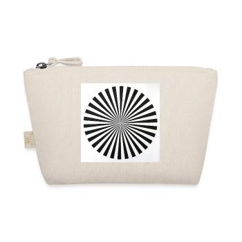 Radial Optical Illusion - Organic Pouch - nature - Front