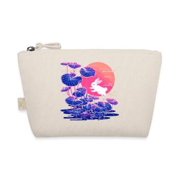 Neon bunny lotus forest in the evening light - Organic Pouch - nature - Front