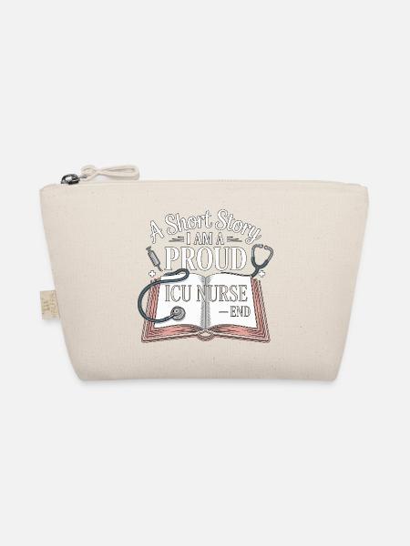 ICU Nurse A Short Story I Am A Registered Nurse - Organic Pouch - nature - Front