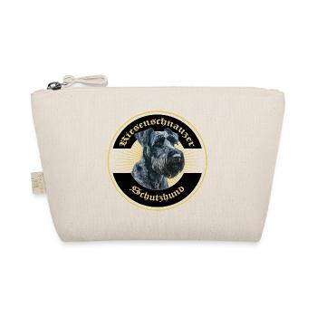 Riesenschnauzer Schutzhund Emblem Gold - Bio-Täschchen - Natur - Vorne