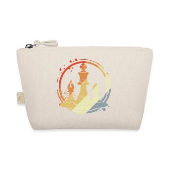 Chess pieces in retro style - Organic Pouch - nature - Front